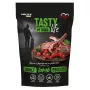 Slapjā suņu barība BIOFEED Tasty Life jēra gaļa 90% 500 g paciņā pieaugušiem suņiem, pilnvērtīga barība, bez sojas un cukura