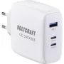 VOLTCRAFT GaN VC-13079915 USB lādētājs iekštelpām izejas strāva (maks.) 5 A 3 x USB-C®, USB-A USB Power Delivery (USB-PD) (VC-13079915)