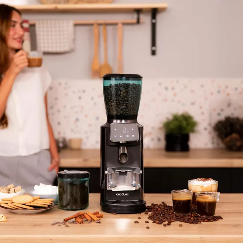 Cecotec Coffee Grinder | SteelMill Touch | 150 W | Coffee beans capacity 300 g | Number of cups 14 gab.