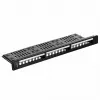 Patch panel 1U LANBERG PPKS-1124-B, 24 porti, 1U, ABS, melns, 482.6×44.5×154 mm