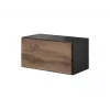 Cama living room furniture set ROCO 10 (2xRO3 + RO6) antracite/wotan oak