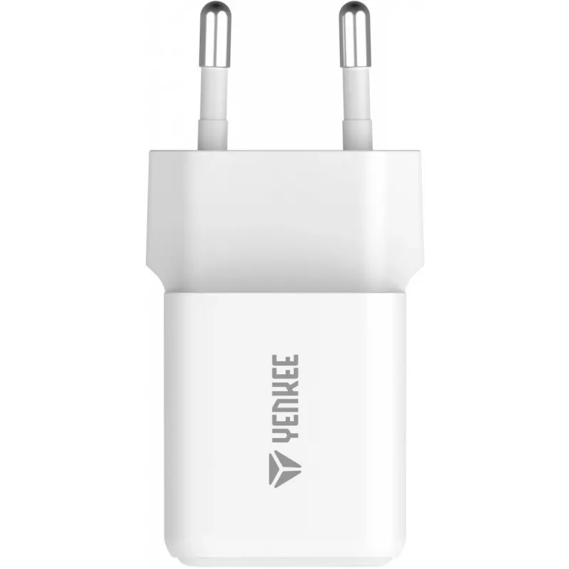 USB C/A tīkla lādētājs YENKEE YAC G38 20W 3A ar Power Delivery atbalstu (USB‑C un USB‑A)