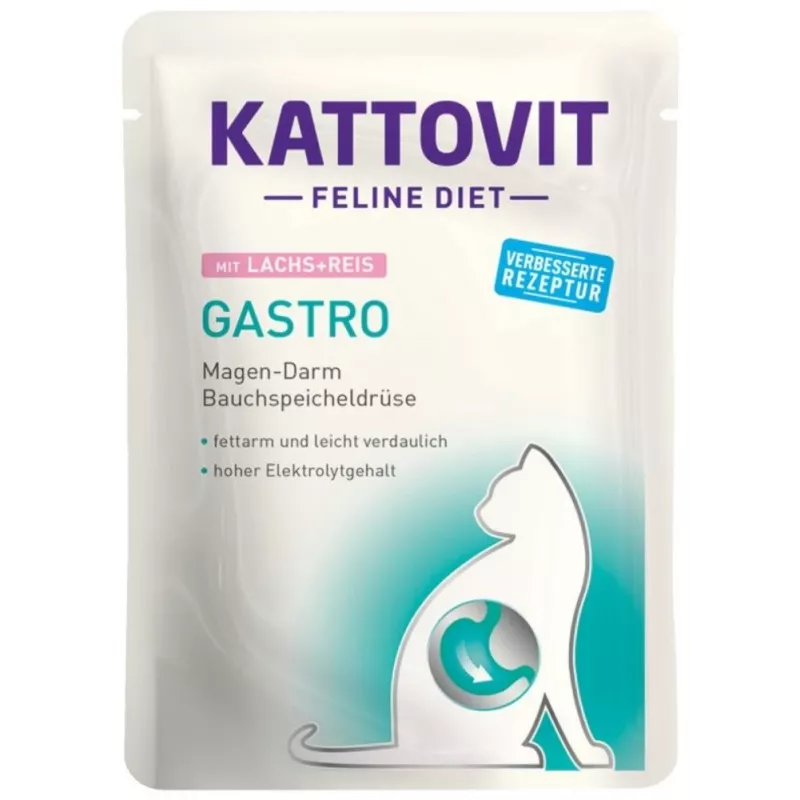 KATTOVIT Feline Diet Gastro - mitrā kaķu barība - 12 x 85g