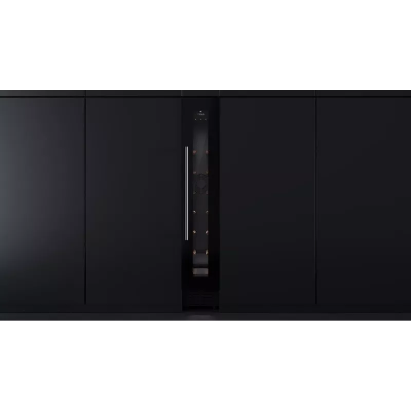 Teka RVU 10008 GBK termoelektriskais vīna dzesētājs iebūvējams melns 8 pudeļu