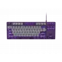 NATEC Fury Gaming Keyboard Kanabo K2 US balti izgaismota mehāniskā pelēki violeta