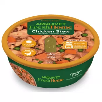 Mitrā suņu barība ARQUIVET Fresh Home Gulasz z Kurczaka 280 g – pieauguši suņi, vistas, pilnvērtīga konservēta barība, bez graudiem un sojas