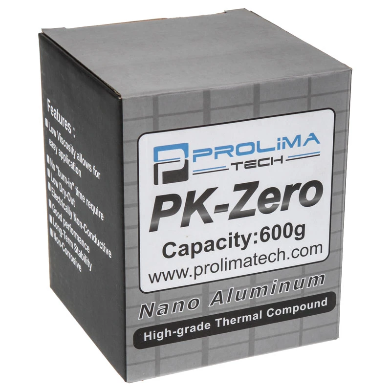 Termopasta PROLIMATECH PK-Zero, siltumvadītspēja 8 W/m·K, svars 600 g