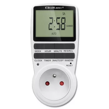 Elektroniskais taimeris QOLTEC PC0628 ar LCD displeju, 24 stundu atpakaļskaitīšana