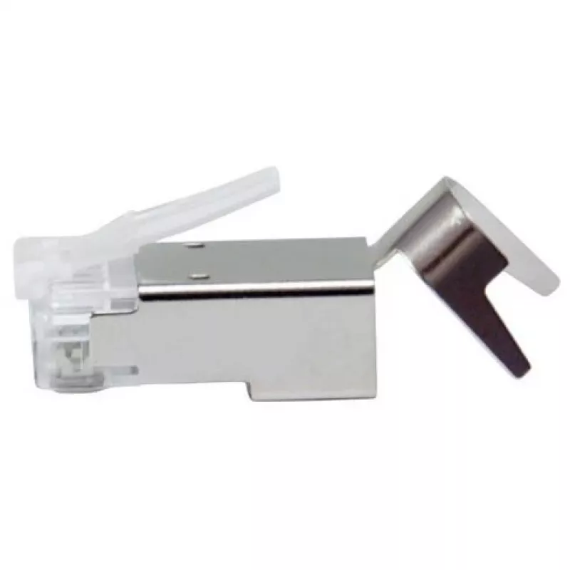 Ekranēts RJ45 spraudnis EQUIP Cat 8.1, vīrišķais, sudraba, 50 gab., 11.7×22.5 mm, 3.7 g