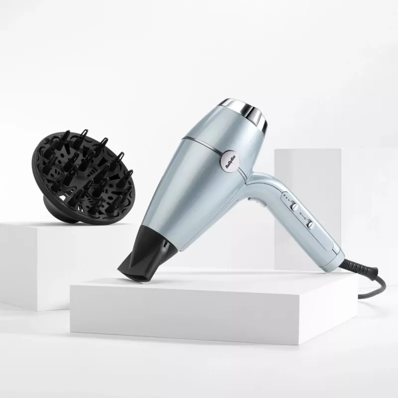 Fēns BABYLISS D773DE 2100 W, jonu, 3 siltuma / 2 ātruma, aukstā pūšana, 2 sprauslas, metālisks
