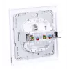 Fibaro Walli N kontaktligzda 2 x RJ-45 Balta