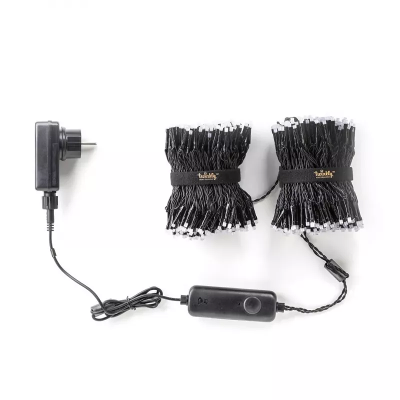 TWINKLY Strings 600 (TWS600STP-BEU) viedās Ziemassvētku eglītes gaismiņas, 600 LED, RGB, 48 m