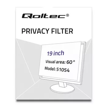 Qoltec 51054 displeja privātuma filtrs 48,3 cm (19) klēpjdatoram
