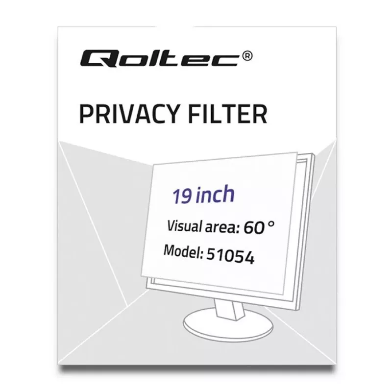 Qoltec 51054 displeja privātuma filtrs 48,3 cm (19) klēpjdatoram