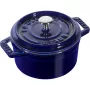 Čuguna viena mini panna Staub Minis — 10 cm diametrs, zila