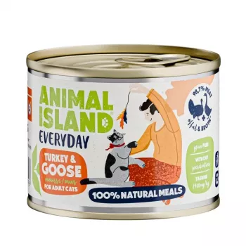 ANIMAL ISLAND Everyday tītara un zoss - mitrā kaķu barība - 200g
