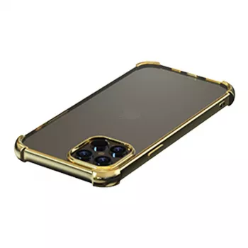 Aizsargājošs mīkstais vāciņš Devia iPhone 12 Pro Max — triecienizturīgs, zelts
