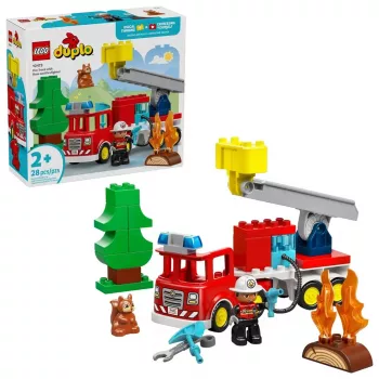 LEGO DUPLO 10473 Ugunsdzēsēju mašīna ar šļūteni un ugunsdzēsēju
