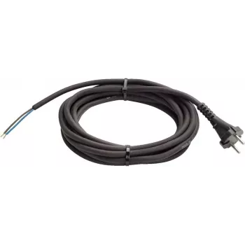 Strāvas kabelis Schwabe H05RN-F 2x1.0 mm² gumijas, 5 m, melns