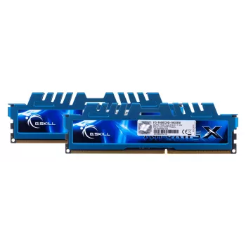 G.Skill 16GB Ripjaws X Dual Channel Memory Kit - zils (2x 8GB, DDR3 1600MHz, 1,5 V, F3-1600C9D-16GXM, XMP gatavs)
