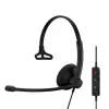 Austiņas EPOS IMPACT 100 MS Mono USB-C+A vadu vieglas 51g