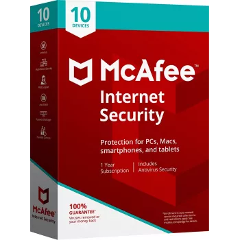 McAfee Internet Security 10 - Ierīces 1 Gads