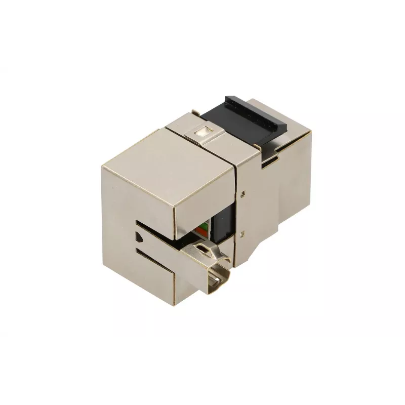 Keystone ligzda Extralink CAT6 STP RJ45, sievišķā, tērauda krāsa, 1 gab.