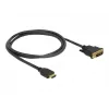 DeLOCK 85652 Video kabeļa adapteris 1 m HDMI A tipa (standarta) DVI melns (85652)