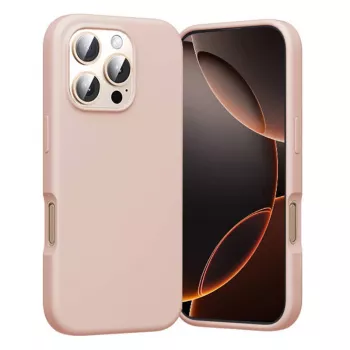 Aizsargapvalks Vention KUHP0-30 iPhone 16 Pro MagSafe, rozā, plāns mīksts vāciņš