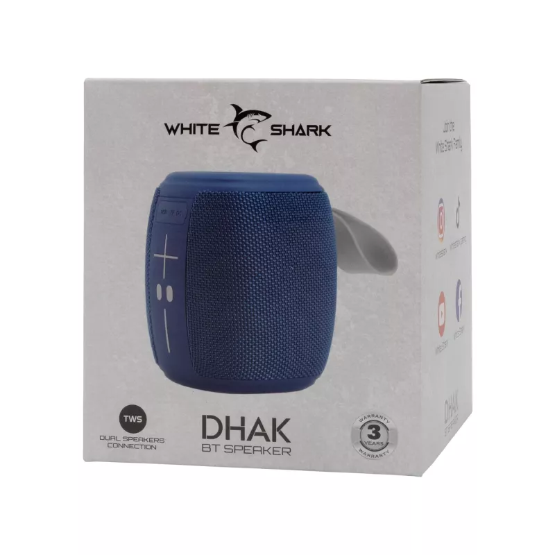 Pārnēsājams skaļrunis White Shark GBT-888 Dhak Blue