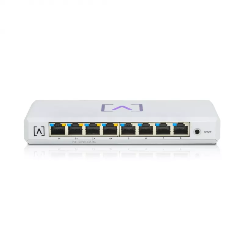 Alta Labs S8-POE tīkla slēdzis Pārvaldīts Gigabit Ethernet (10/100/1000) Power over Ethernet (PoE) Balts