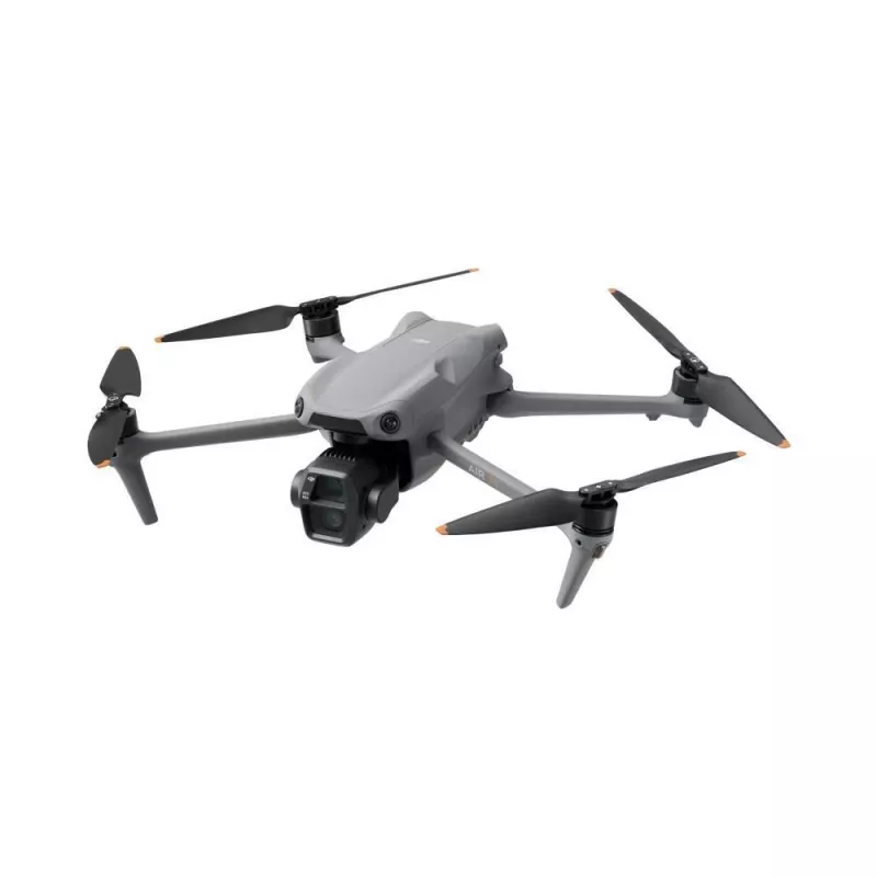 Quadcopter DJI Air 3s — 4 rotoru drons, 50 MP kamera, 3840×2160 video, 27 m/s, 32 000 m diapazons, 4276 mAh baterija, 42 GB iekšējā atmiņa, Pelēks