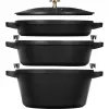 Staub La Cocotte 4,2 L apaļš čuguna sautējuma trauks