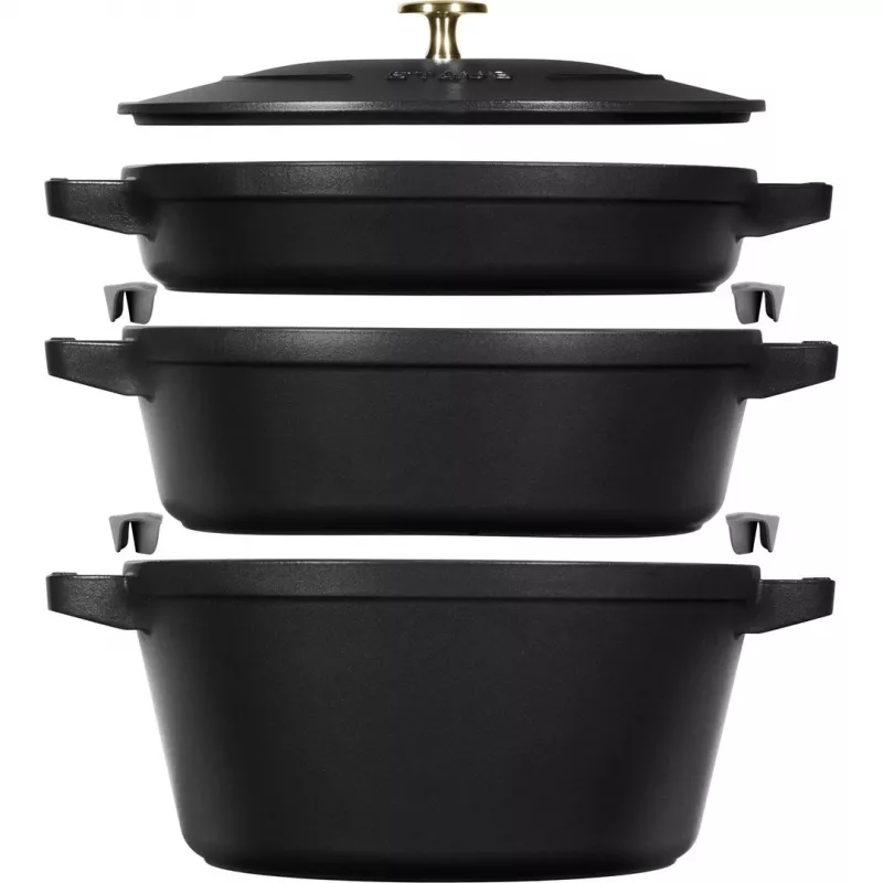 Staub La Cocotte 4,2 L apaļš čuguna sautējuma trauks