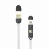 Sbox 2IN1W USB->Micro USB+IPH.5 M/M 1M balts