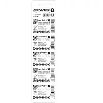 Litija baterija everActive CR2477 - blisterī 5 gab.