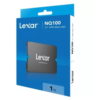 2,5 collu SATA III SSD Lexar NQ100 1 TB — 550 MB/s lasīšana, 6 Gbit/s pārsūtīšana