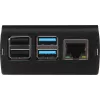JOY-IT RPI CASE ALU06 - Korpuss Raspberry Pi 4, Alu, melns (RB-ALUCASEP4+06)