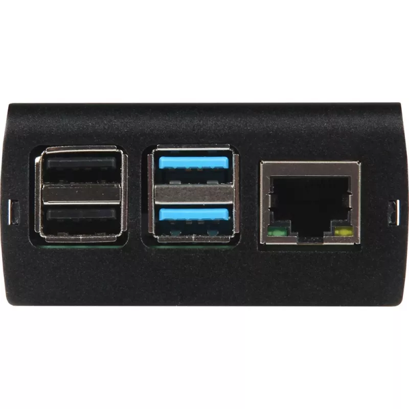 JOY-IT RPI CASE ALU06 - Korpuss Raspberry Pi 4, Alu, melns (RB-ALUCASEP4+06)