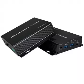 USB3.2 Gen1 ilgintuvs (extender) līdz 100m, 2xUSB-A, 2xUSB-C