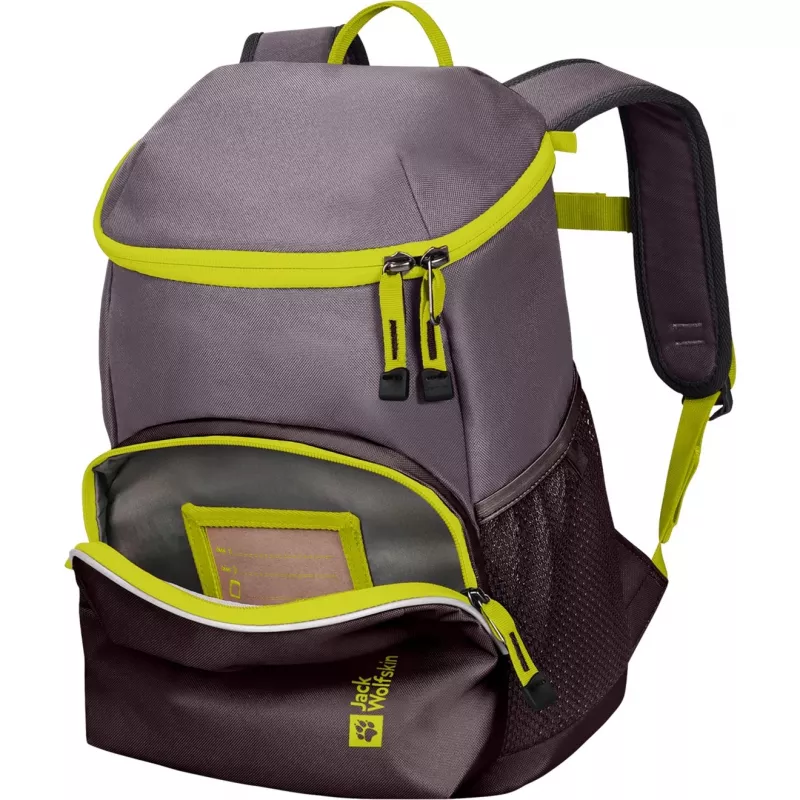 Jack Wolfskin Erlebnis Pack mugursoma - violeta/neona dzeltena, 11 L
