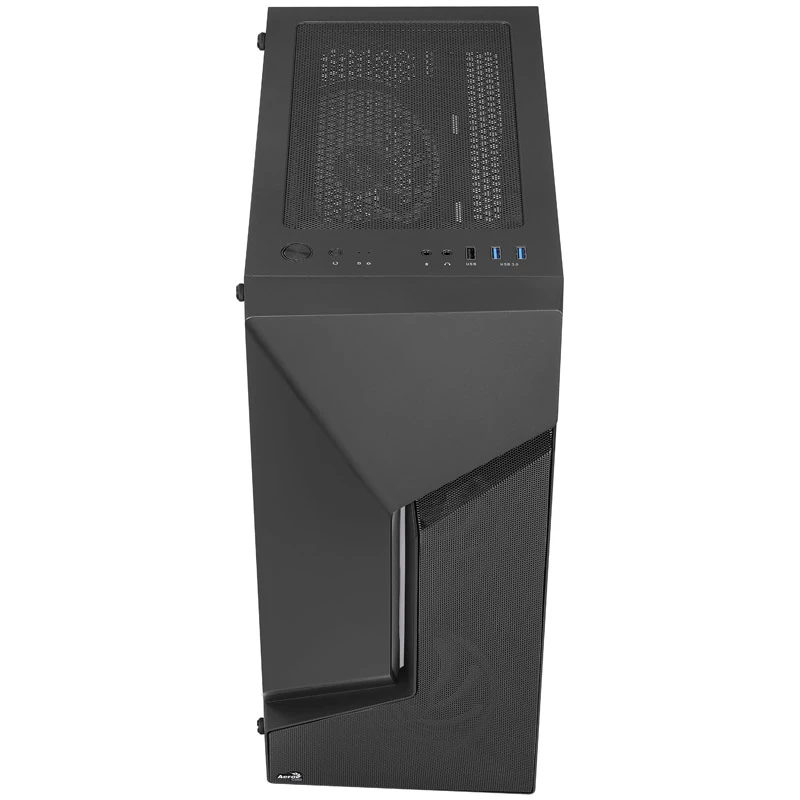 Aerocool Scape-G-BK-v2 Midi-Tower, Tempered Glass, FRGB - Melns