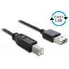USB kabelis DeLOCK 3m USB 2.0 A - B vīr./vīr.