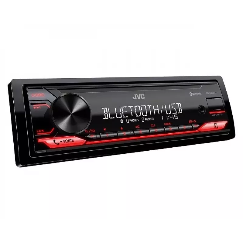 Auto radio JVC KDX-282BT 1 DIN ar Bluetooth 4.2, USB, CD, AUX, 8 joslu ekvalaizeru, 50W/kan.