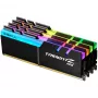 DIMM 32 GB DDR4-3600 (4x 8 GB) Quad-Kit, atmiņa melna, F4-3600C16Q-32GTZRC, Trident Z RGB, INTEL XMP