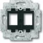 Busch Jaeger 1753-0-8063 kontaktligzda 2 x RJ-45 melna (1753-0-8063)