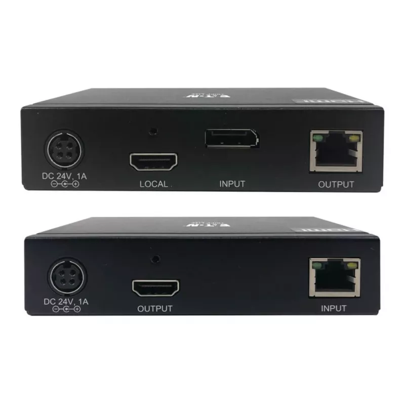 Eaton Tripp Lite Series DisplayPort uz HDMI pagarinātāja komplekts pa Cat6 ar KVM atbalstu, 4K 60Hz, 4:4:4, USB, PoC, HDCP 2.2, līdz 230 pēdām, TAA - Paplašinājums video/audio, HDMI, Di