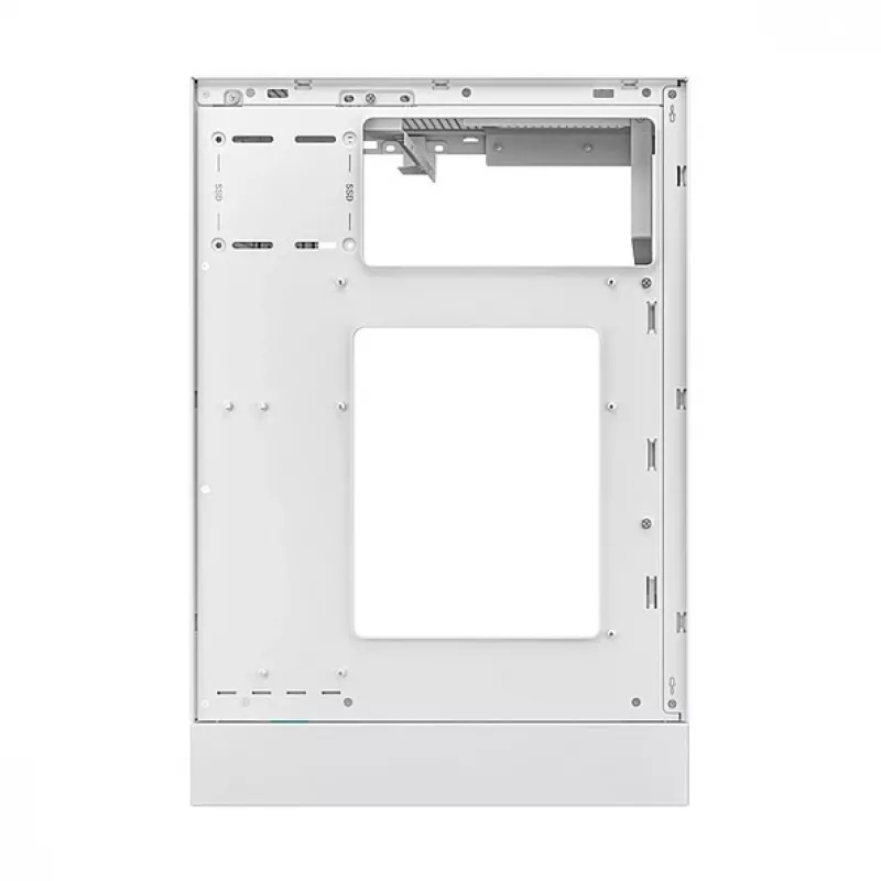 Datora korpuss DeepCool CH170 PLUS WH Midi Tower — balts, rūdīts stikls, atbalsta micro ATX/mini-ITX, GPU līdz 34,2 cm, CPU dzesētāja augstums 164 mm