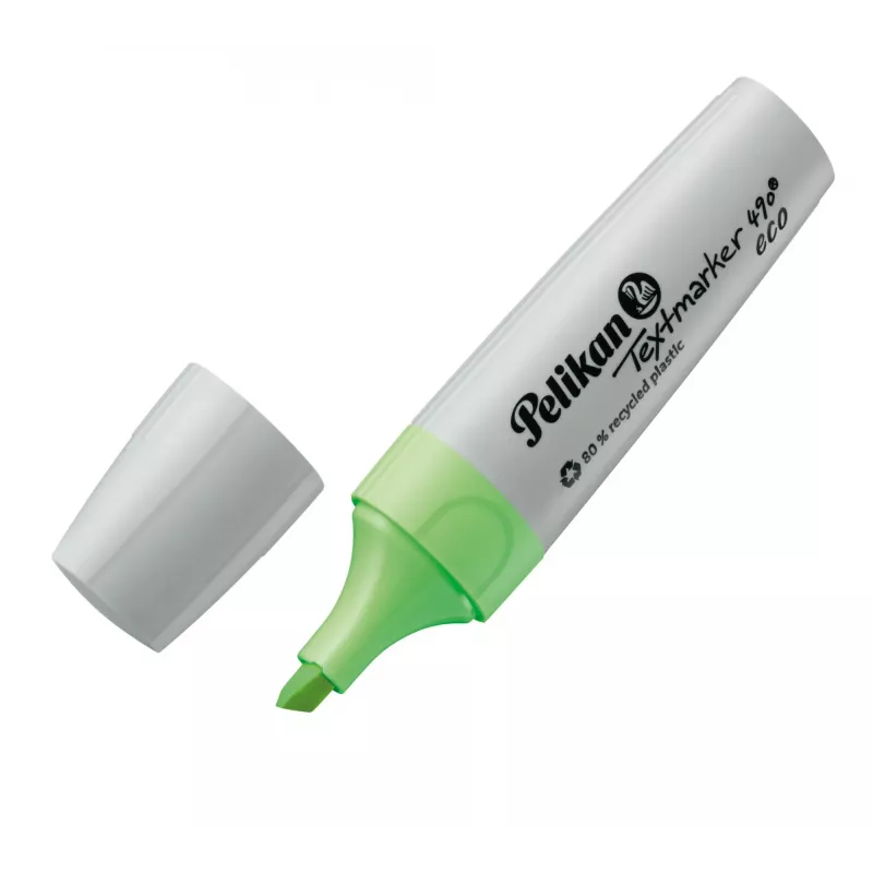 Marker Pelikan Textmarker 490 eco 4 gab. slīps uzgalis zaļš oranžs rozā dzeltens