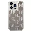 Karl Lagerfeld KLHCP14XLMNMS iPhone 14 Pro Max 6.7 cietais maciņš sudrabs / sudrabs Liquid Glitter Monogram